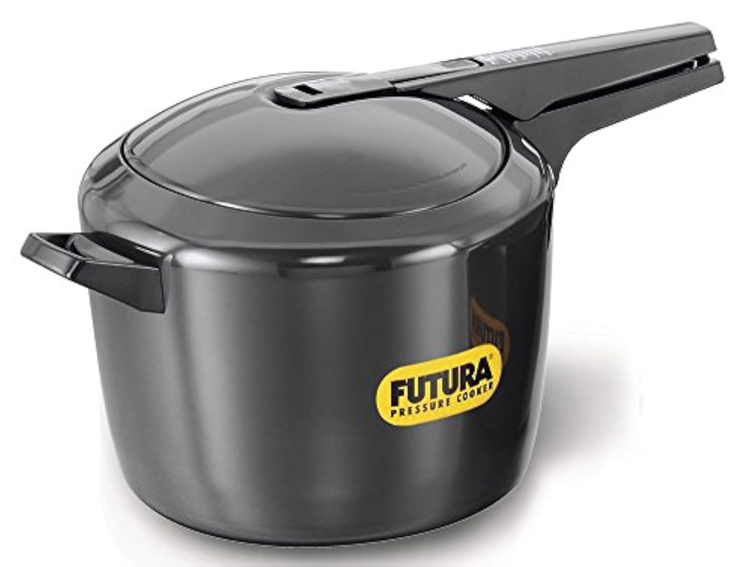 Hawkins Futura 4 Litre Pressure Cooker, Hard Anodised Pressure Cooker, Pan Cooker, Black (FP40)