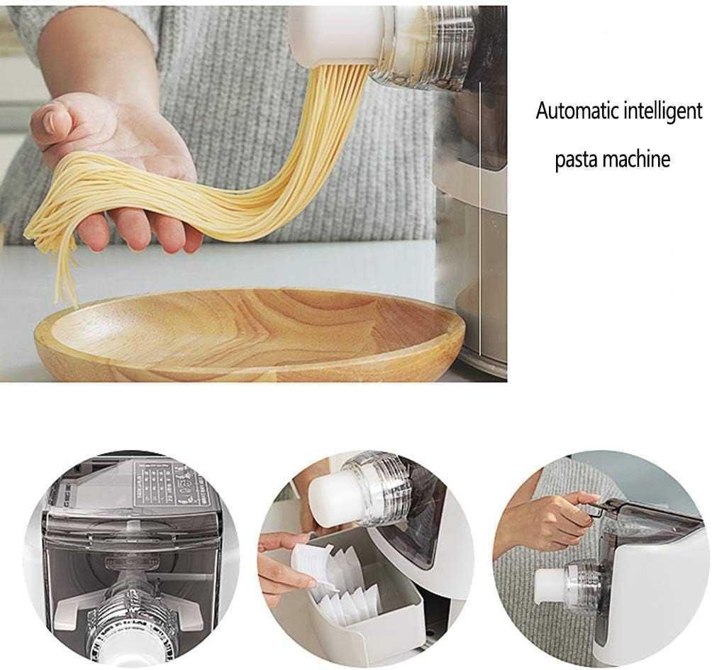 Silver Martini Pasta Maker Machines, Automatic Noodles Adjustable Thickness Settings with 13 Different Module, Noodles Maker Perfect for Spaghetti (Fully Automatic Pasta Maker Machine)