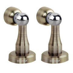 Plantex Door Stopper Magnetic/Stainless Steel 360 Degree Magnet Door Stopper for Home/Office/Hotel to Hold Door/Stops for Door - Pack of 2 (Brass Antique Finish)-1