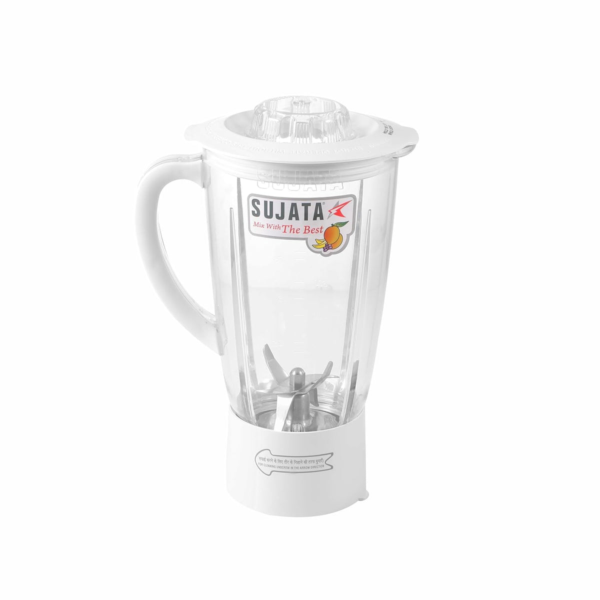 Sujata Blender Plastic Jar, 1750 ml - White