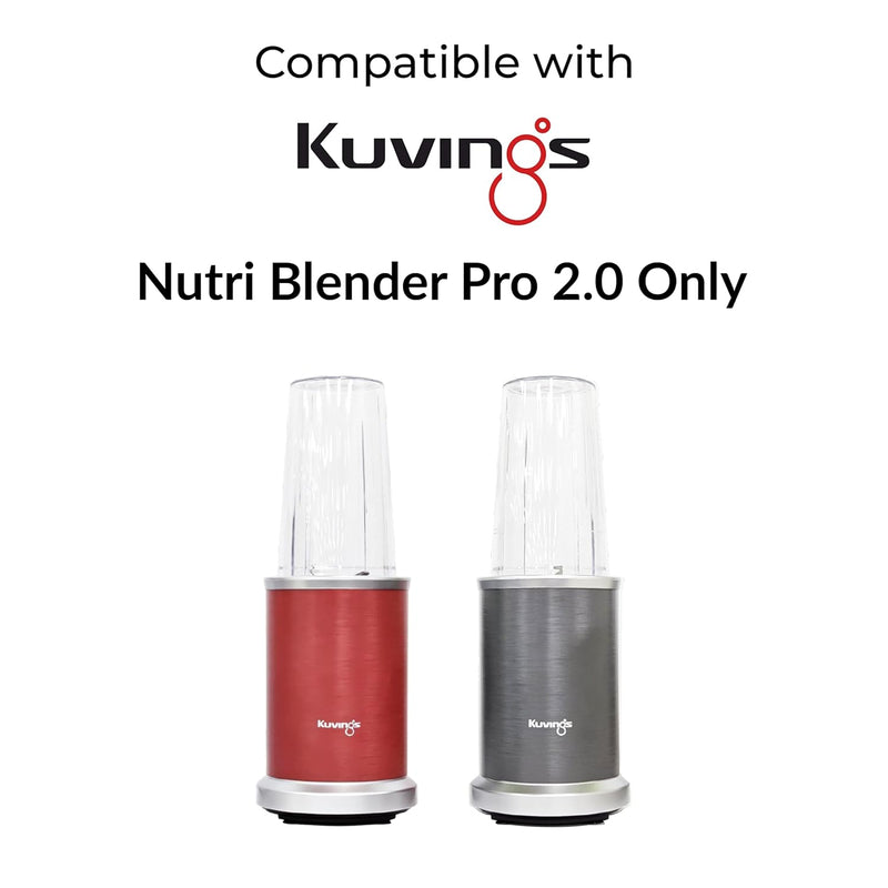 Kuvings Original Accessory - Tall Jar with On-The-Go Lid, Compatible with Kuvings Nutri Blender Pro 1000W only.