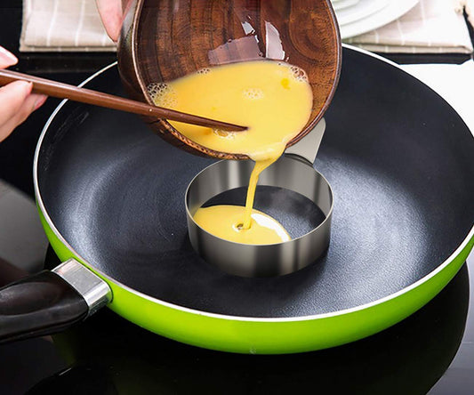 Dynore Stainless Steel Round Egg Ring Large- 6 inch