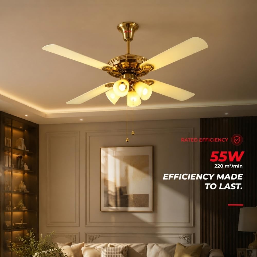 USHA Fontana Lotus 1230mm Ceiling Fan with Decorative Lights-6