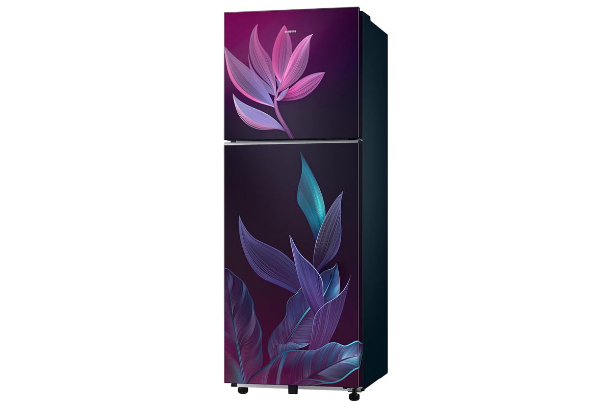 Samsung 236 L, 2 Star, Convertible, Digital Inverter Frost Free Double Door Refrigerator (RT40H28U2PRHL, Paradise Bloom Purple, 2026 Model)-3