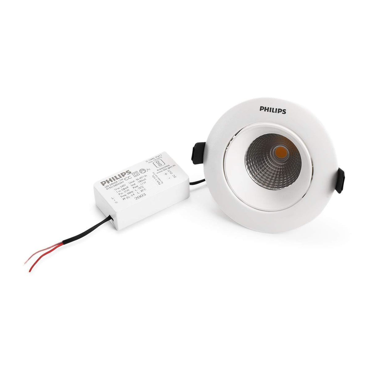 Philips 7-Watt Round Astra Spot Recessed COB Spot Light (Natural White,Pack of 1)