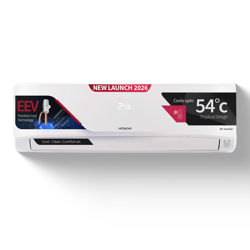 Hitachi 1.5 Ton 5 Star Wi-Fi Inverter Split AC (100% Copper, Heavy Duty, Xpandable+, ice Clean, Dust Filter, 5700XXL RAS.Y518PCAISL2, White)