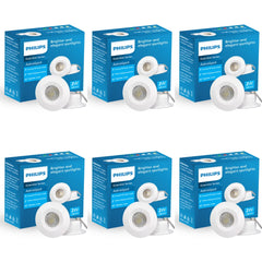 Philips Astra Spot 2-watt LED Spotlight (Pack of 6)