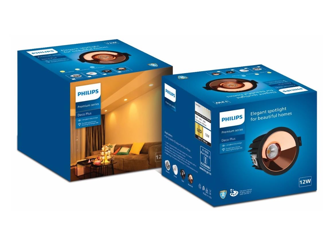 Philips 12W Deco Plus LED COB (Rose Gold, B0F63HFW9L)