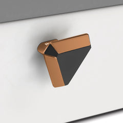 Plantex Knobs for Drawer/Drawer Knobs/Triangle Knob for Cabinets/Drawer Handle/Pull-Push Knob for Kitchen/Bedroom Drawers - Pack of 1 (SH-431, Rose Gold & Grey)-3