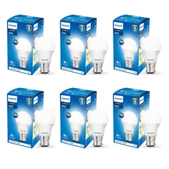 Philips Ace Saver 9 Watt LED Bulb, Base B22 (Cool Day Light), Pack of 6