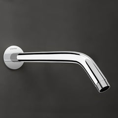 Plantex 11-Inch Round Bend Shower Arm for Overhead Shower/Stainless Steel Shower Pipe/Wall Mount Bathroom Fitting with 1⁄2-Inch Thread - Pack of 1 (Chrome)-1