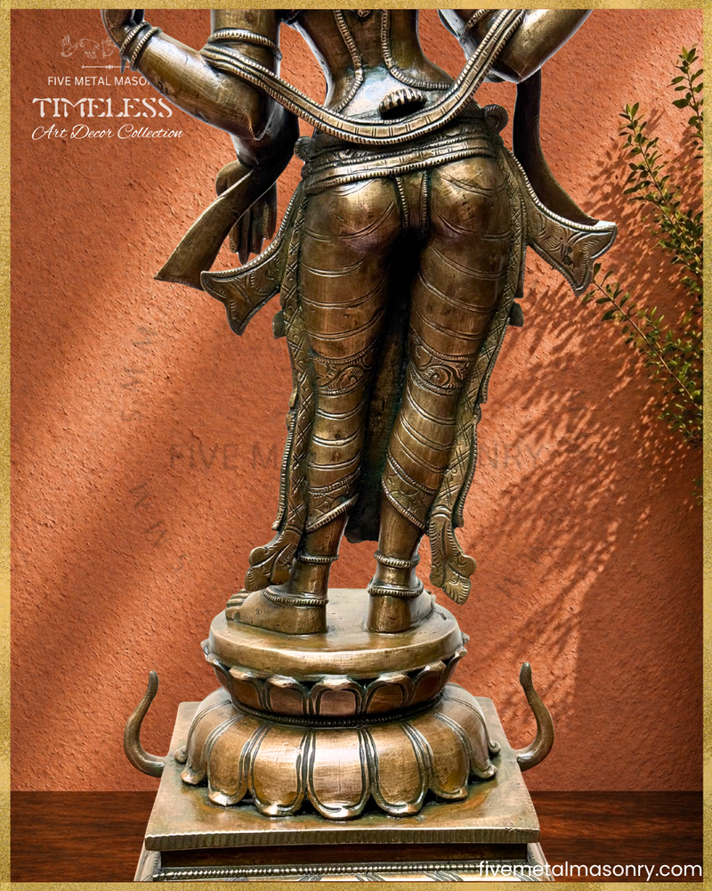 Lakshmi Panchaloha Bronze Icon - 20" Standing - Timeless Collection