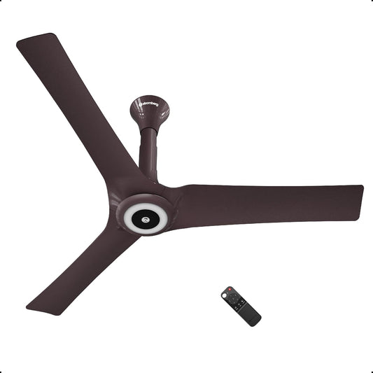 atomberg Aris Starlight BLDC Ceiling Fan 1200mm Best-in-class Air Delivery Smart IoT Remote Silent Operation LED Underlight | BEE 5star | 3 Year Warranty (Umber Brown)