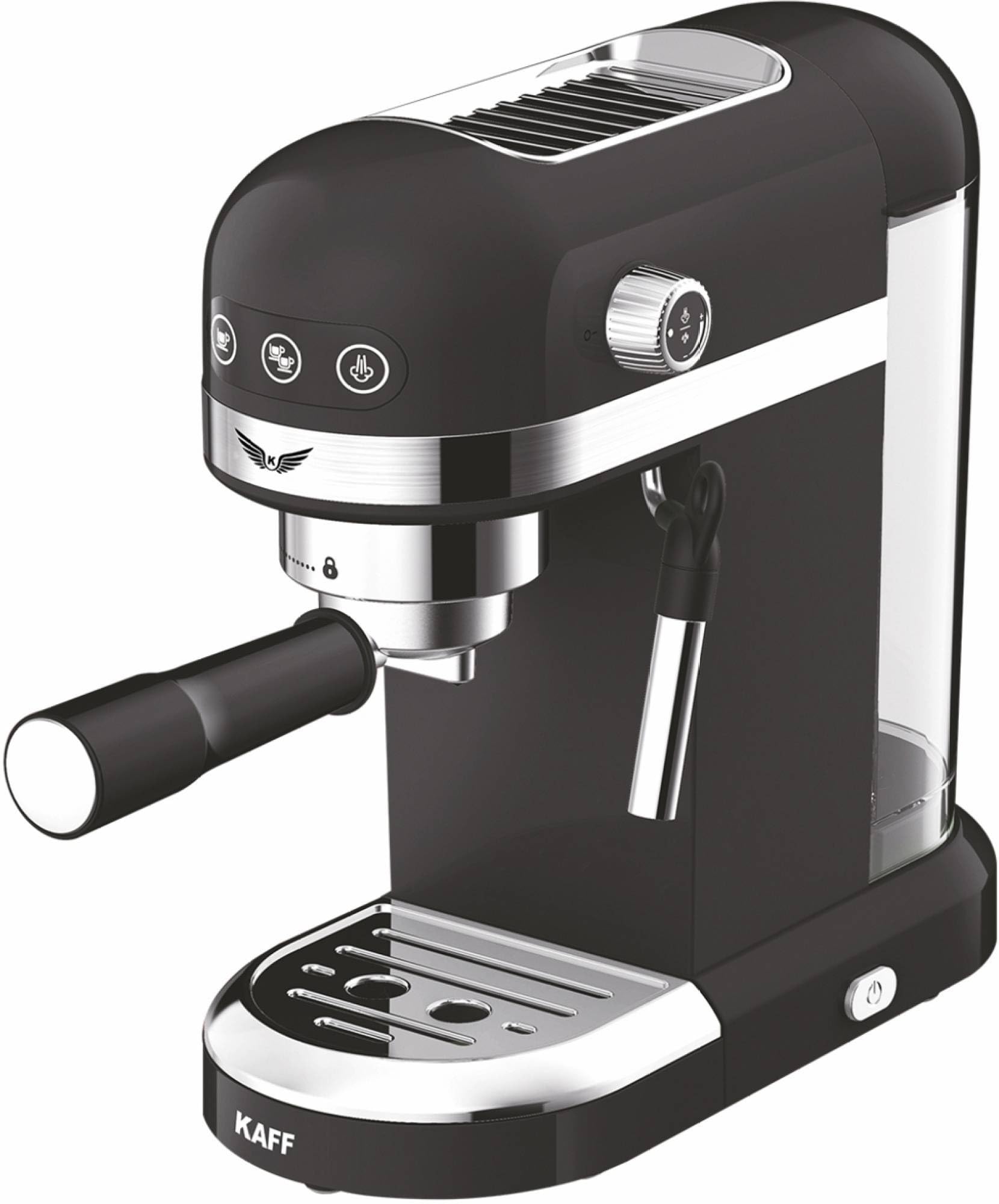 KAFF Fontana 1350 Watts Espresso Coffee Maker, 19 Bar High Pressure Pump, Steam Espresso Coffee, Detachable Frothing Nozzle Coffee Machine For Home (Red)