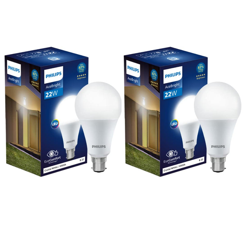 Philips 22-watt LED Bulb - AceBright High Wattage LED Bulb (Pack of 2)
