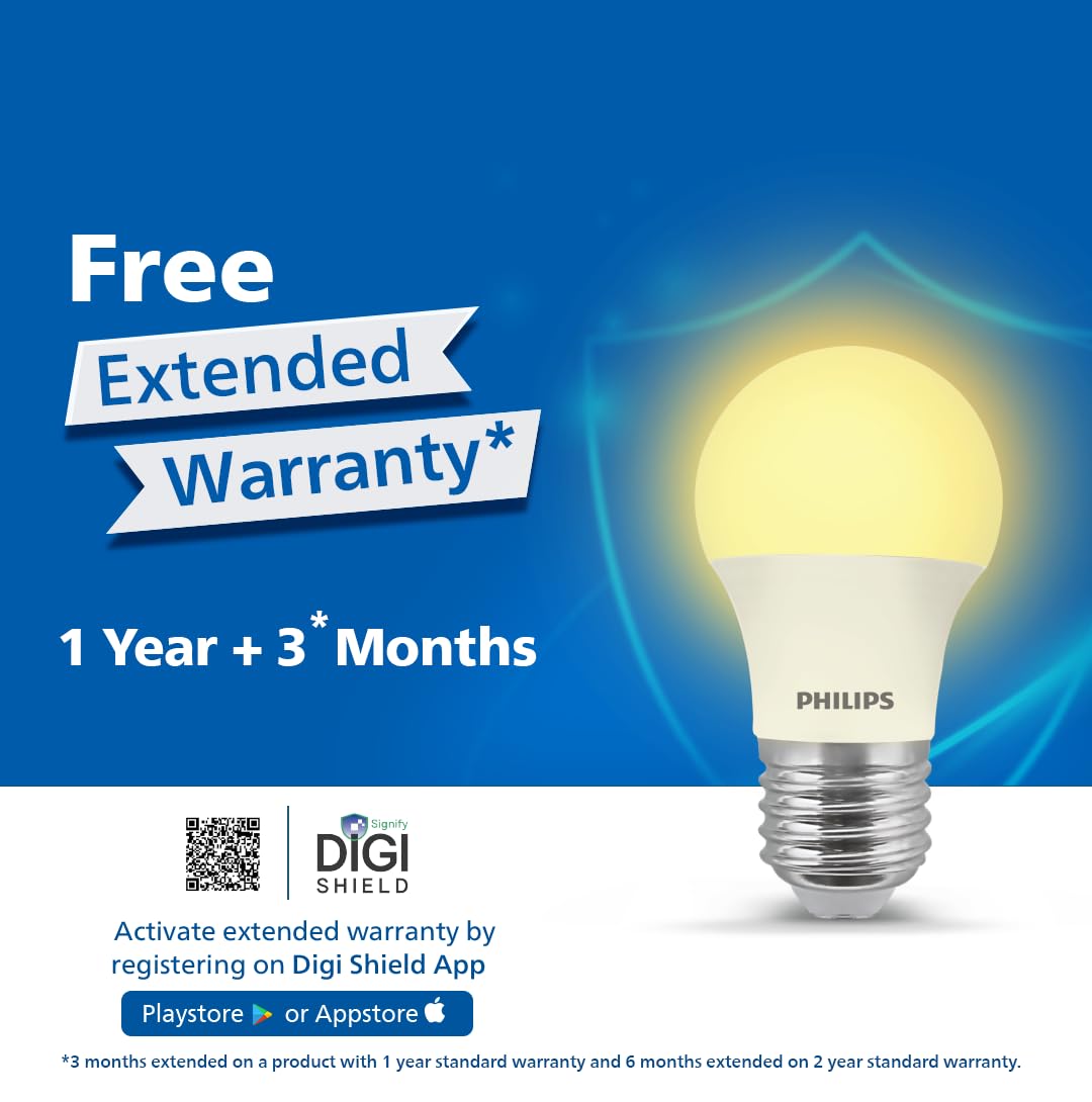 Philips 5-watt LED Bulb - AceSaver LED Bulb (Pack of 2) (Warm White, B0C8NPCHSR)