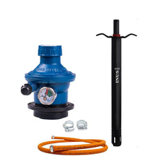 INUS Combo of Easy Grip Metal Regular Lighters and Hose Pipe and Unique Regulator with Indicator from Imported Korean Zinc, Adjustable Combo of 3