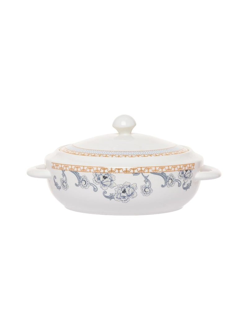 Clay Craft Marble Finish - Fine Ceramic -Dinner Set 38 PCS (Dinner Set), for Family of 6, Dinner Set Ceramic, Dining Set for Dinner, Crockery Set for Gift, Kitchen Set for Home, Crockery Set