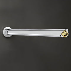 Plantex 12-Inch Round Cross Shower Arm for Overhead Shower/Stainless Steel Shower Pipe/Wall Mount Bathroom Fitting with 1⁄2-Inch Thread - Pack of 1 (Chrome)-1