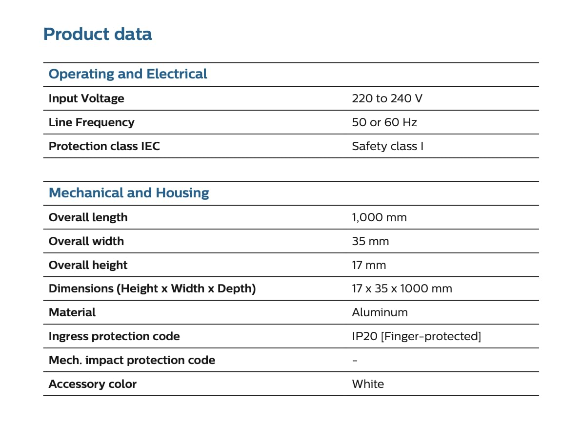 Philips Essential Smartbright Projector Track