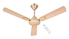 Sujata Impresso BLDC 1200 mm Ceiling Fan with Remote | BEE Star Rated, H-Class Insulation, - Topaz Gold