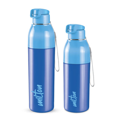 Milton Water Bottle Steel Convey 900 PU Insulated, Inner Stainless Steel Hot & Cold Bottle, 630 ml, Leak Proof, BPA Free, Ideal for Home, Office, Gym, Travelling, Black