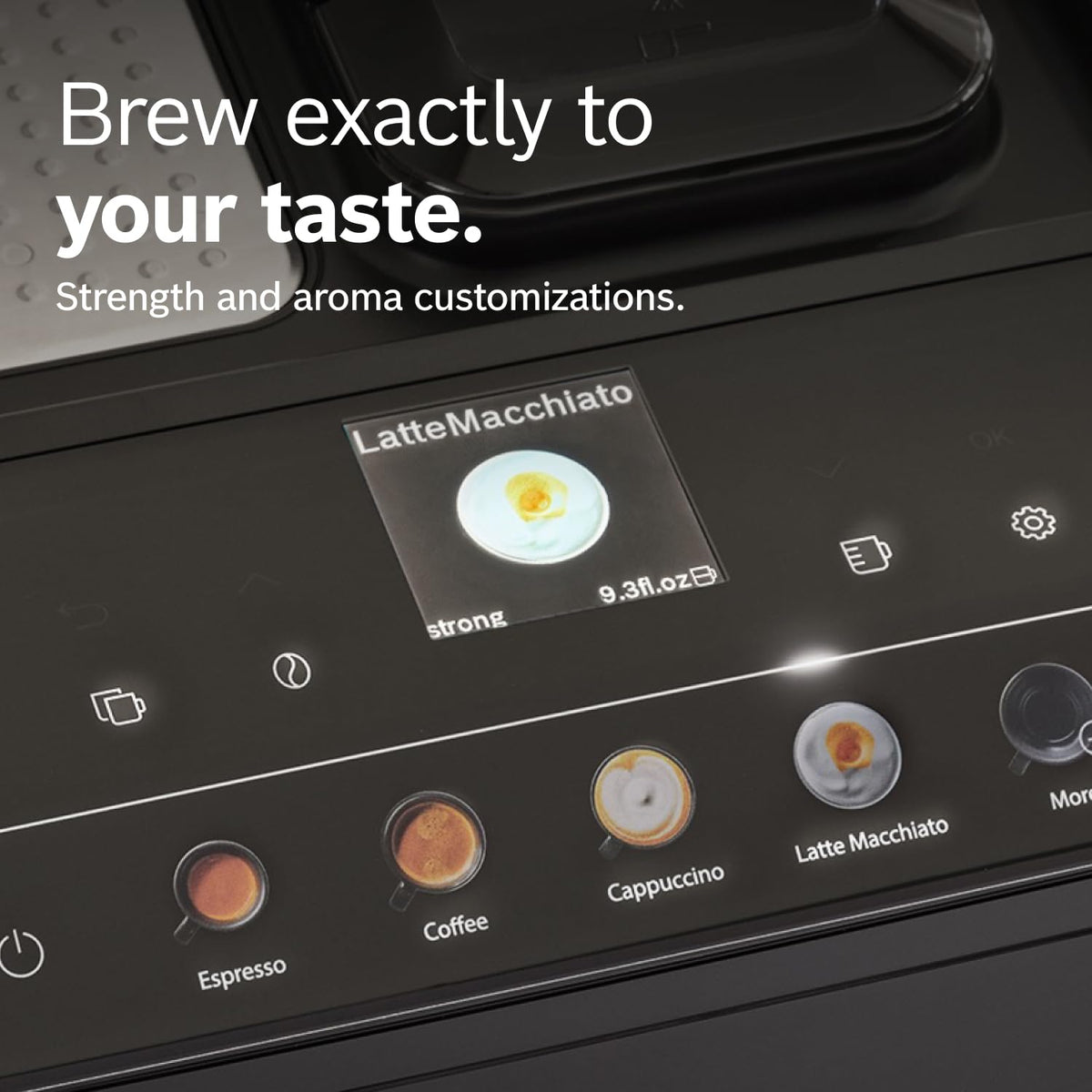 Bosch TPU40109 500 Series Fully Automatic Espresso Machine with Whole Bean Compartment and Ground Coffee Channel, TFT Di