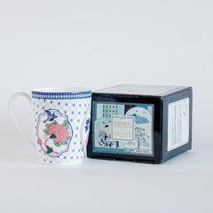 Magique by The Wishing Chair x ClayCraft : Window Jahanara Ceramic Coffee Mug 300ml | Fine China Milk Tea Cup | Elegant Floral Mug for Home Office Gifting | Microwave & Dishwasher Safe