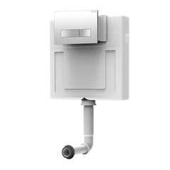 Plantex Concealed Tank for Commode/Cistern Flush Tank for Toilet with 8 LTR Capacity/Flushing Cistern Tank/Slim and Stylish Dual Flush Tank with All Internal Accessories - Pack of 1 (White)-1