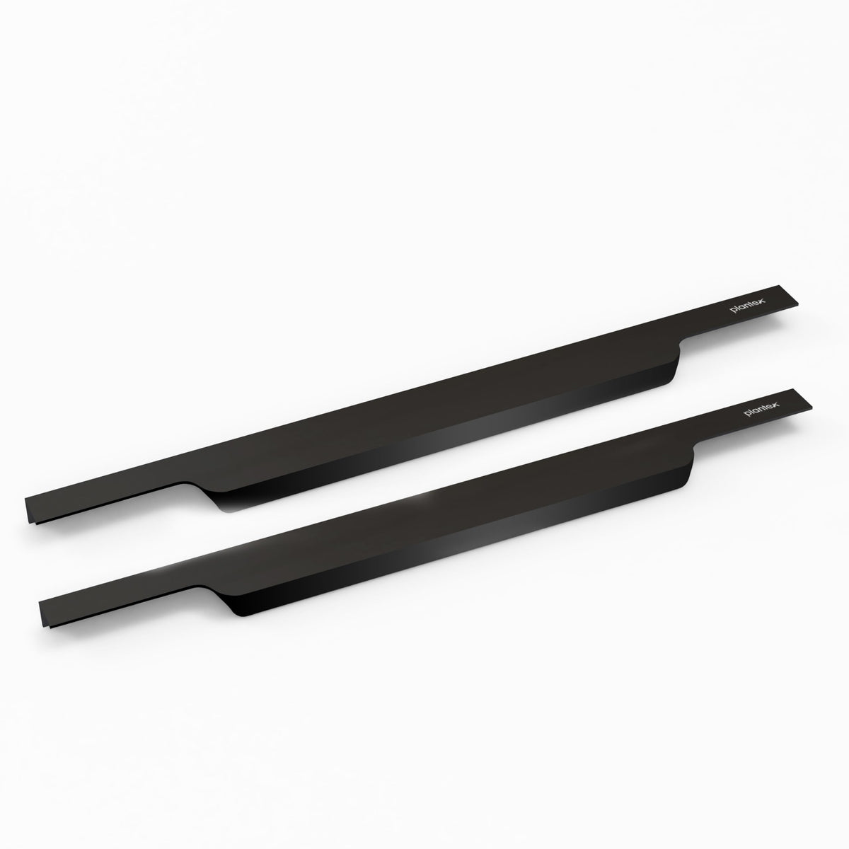 Plantex Profile Handle for Kitchen Cabinet/18 Inch Aluminium Drawer Profile Handle/Wardrobe Pull Handle for Home/Office/Hotel - Pack of 2 (Black) (Model APS-PF-1004)