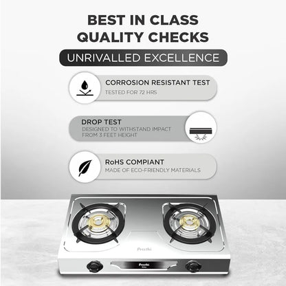 Preethi Glory 2 Burner Gas stove