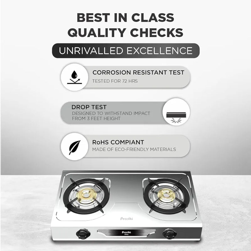 Preethi Glory 2 Burner Gas stove