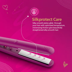 Philips Hair Straightener, Long-Lasting Salon like Results, Frizz Control,Shine (BHS252/00)