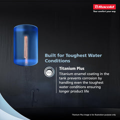 Racold Buono Pro NXG 15L ABS Body 5 Star Water Heater (Geyser) - 7 Yrs Tank Warranty, Corrosion Prevention With Superior Titanium Enameled Tank Coating, Suitable for Buildings, for elegant aesthetics
