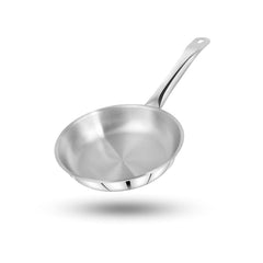 Pigeon Tristeel Triply Stainless Steel Frypan with Lid, Heavy Bottom, Induction Friendly