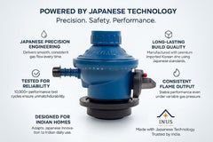 INUS Combo of Easy Grip Metal Regular Lighters and Hose Pipe and Unique Regulator from Imported Korean Zinc, Adjustable Combo of 3