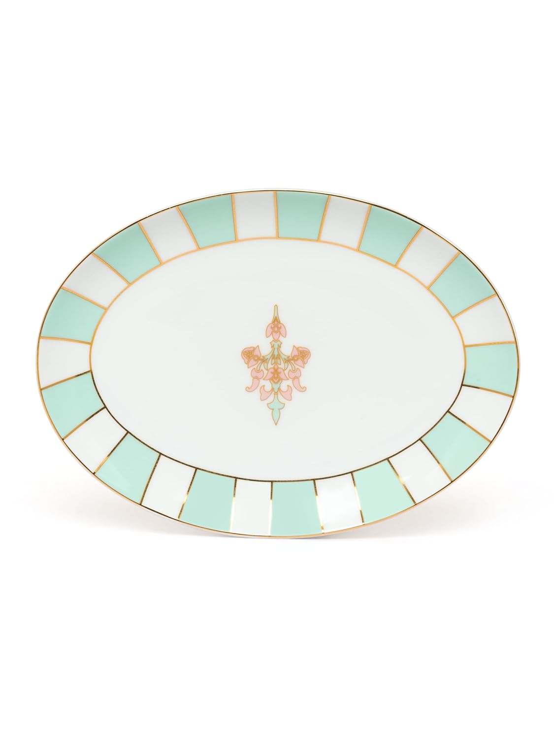 Clay Craft Fine Ceramic Dinner Set of 38 Pcs - Urmi Fiesta (Noir N405), for Family of 6, Dinner Set Ceramic, Crockery Set, Dining Set for Dinner, Crockery Set for Gift, Kitchen Set for Home