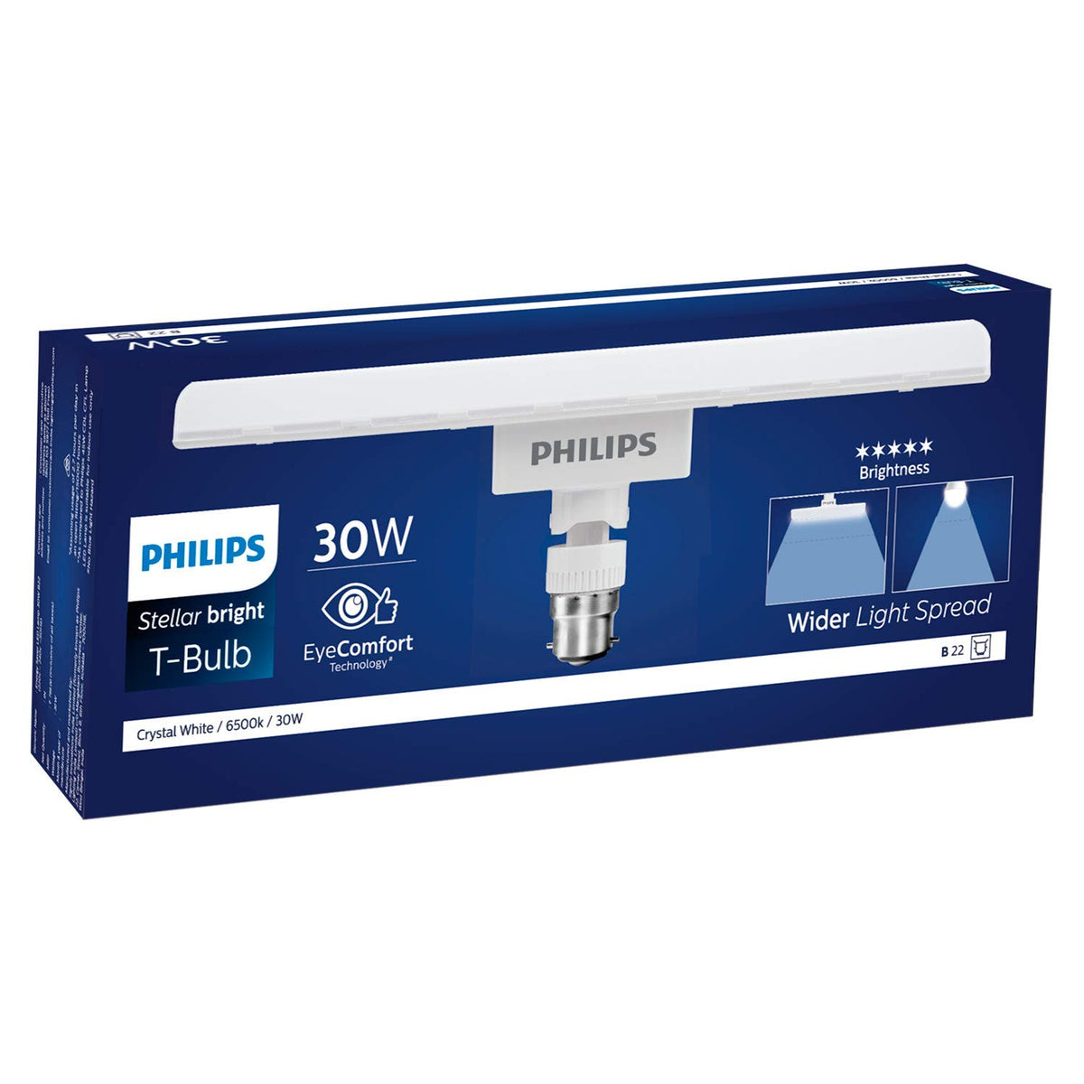 Philips 30-Watts B22 LED White T-Bulb (Pack of 2)