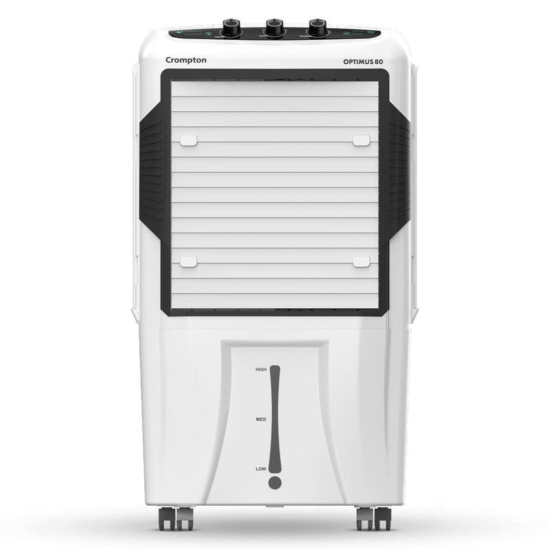 Crompton Optimus 100 Litres Desert Air Cooler for home | Large & Easy Clean Ice Chamber | High Density Honeycomb Pads | Auto-Fill & Drain | Everlast Pump | Humidity Control