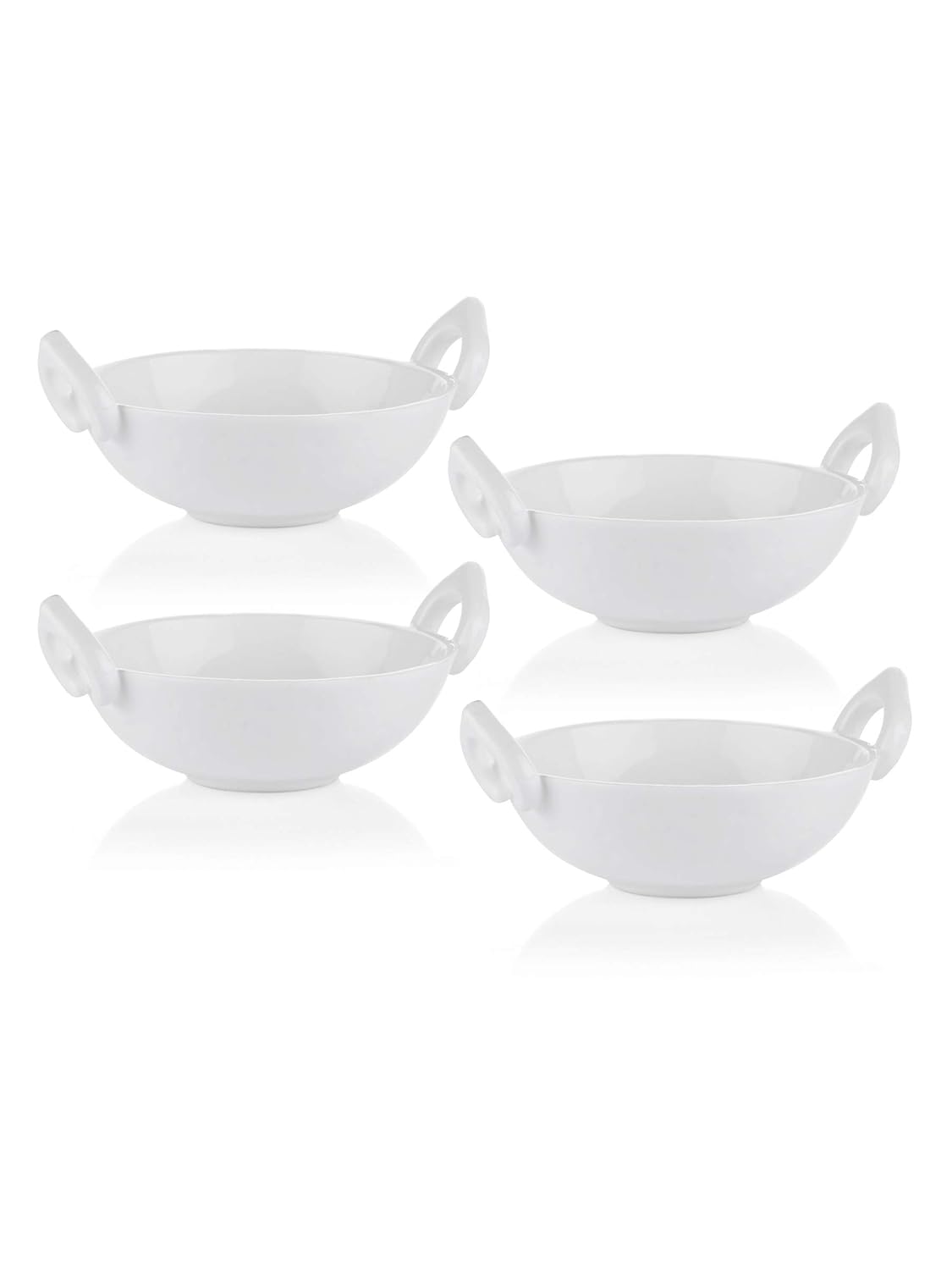 Clay Craft Basics Sauce Kadhai with Handle 4 Pcs