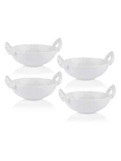 Clay Craft Basics Sauce Kadhai with Handle 4 Pcs