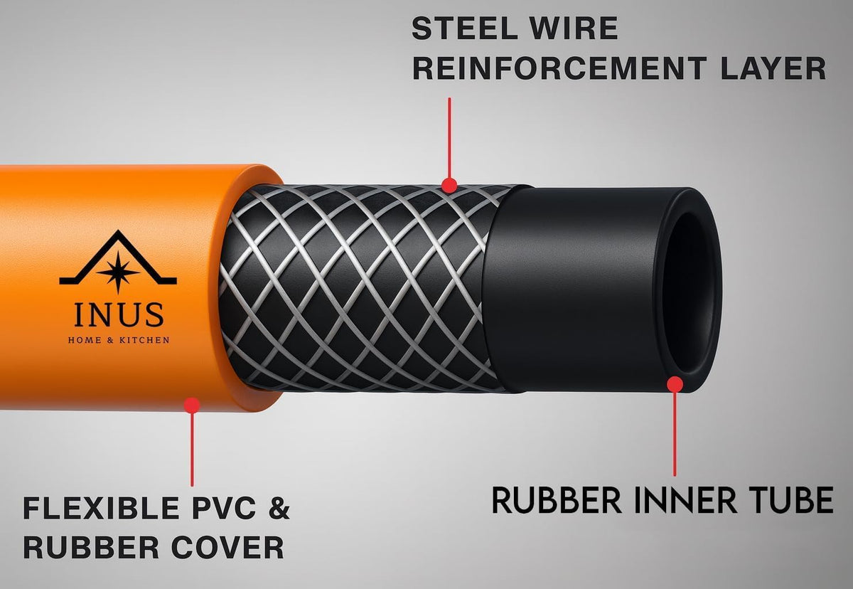 INUS Combo of Easy Grip Metal Regular Lighters and Hose Pipe and Unique Regulator from Imported Korean Zinc, Adjustable Combo of 3