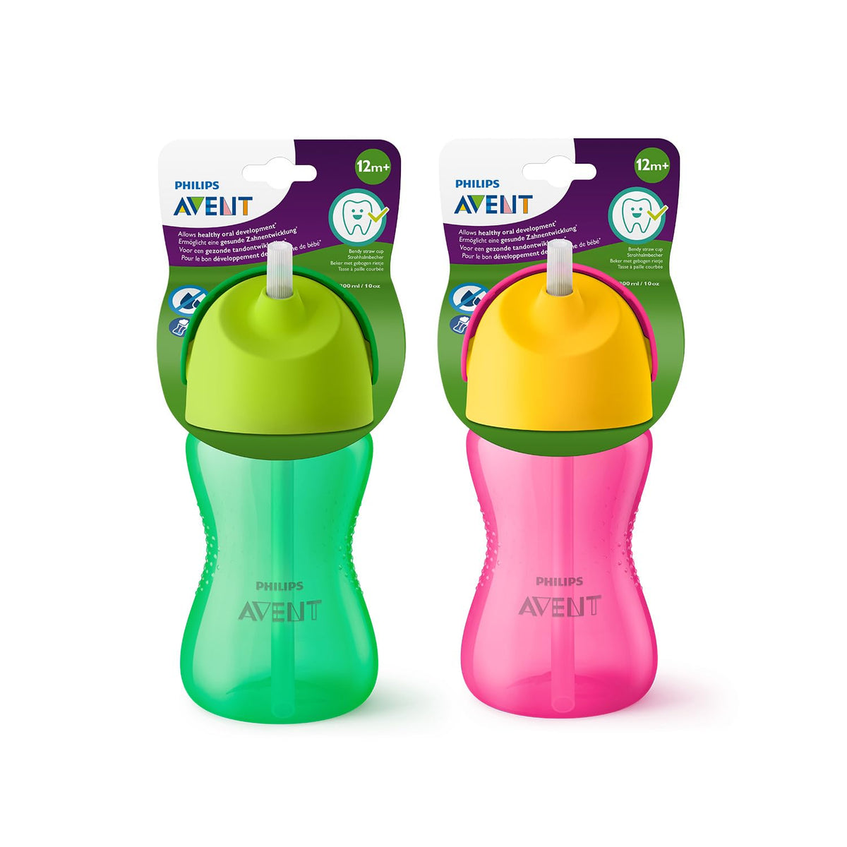 Philips Avent My Bendy Straw Cup 300ml, 12M+, Assorted (SCF798/00)