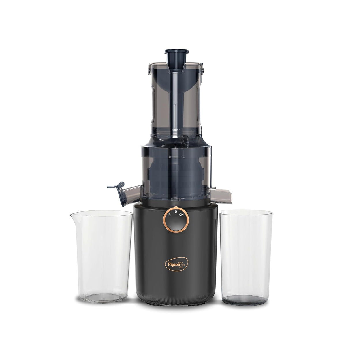 Pigeon by Stovekraft Pure Slow Juicer| 250W Motor| Nutrient Rich Juice| All-in-1 Fruits & Vegetable Juicer| Maximum Juice Extraction Auger | Separate Juice & Pulp Cups | 2 Year Warranty
