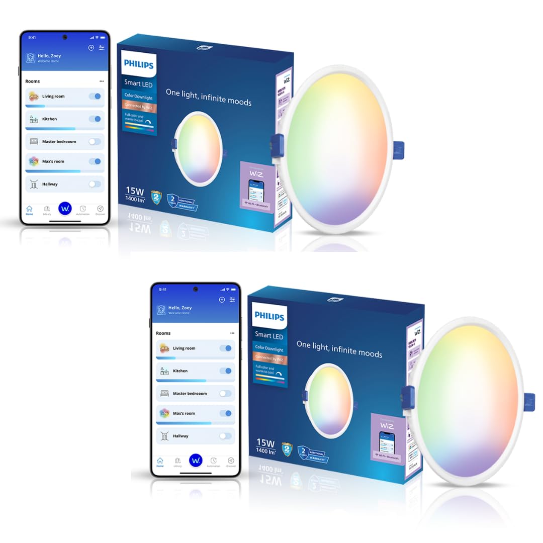 Philips Smart WiFi Neo LED Downlight 15W (Pack of 2)