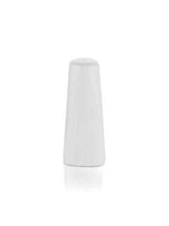 Clay Craft Basics Cruet Set/Salt and Pepper Shaker, Tower Look, White Ceramic, 2 Pcs