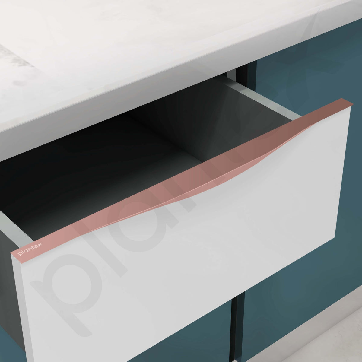 Plantex Profile Handle for Kitchen Cabinet/22 Inch Aluminium Drawer Profile Handle/Wardrobe Pull Handle for Home/Office/Hotel - Pack of 5 (Rose Gold) (Model APS-PF-1001)-5