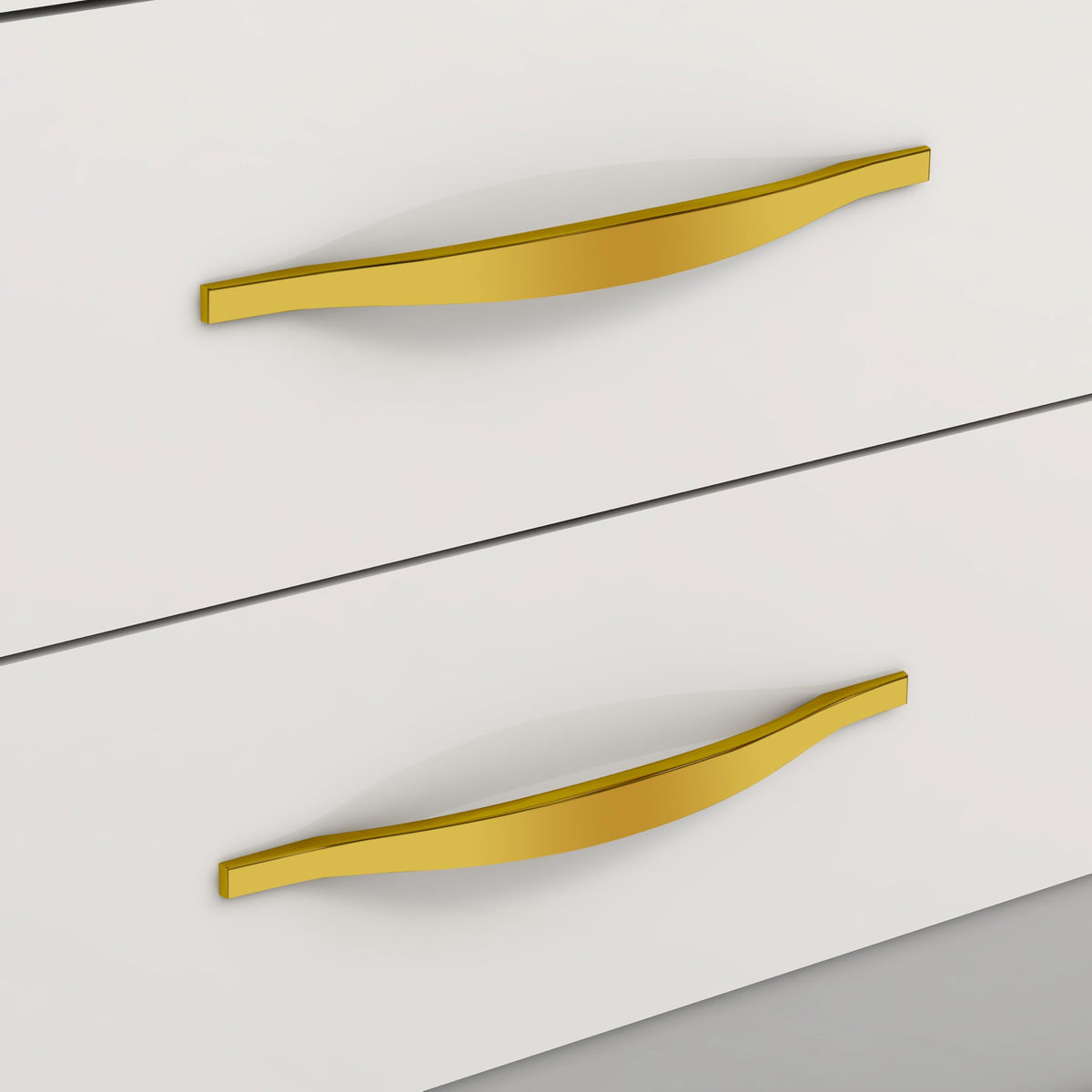 Plantex Cabinet Handle/224mm Handle for Wardrobe/Kitchen Handle/Pull-Push Handle for Home/Office - Pack of 2 (Gold) (Model APS-PH-102)