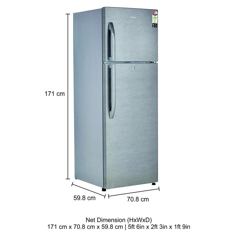 Haier HVC 305 GT5, 5 Star, Touch LED Visi Cooler Glass Door, Adjustable Shelves, Single Door Commercial Refrigerator (285 L, White)
