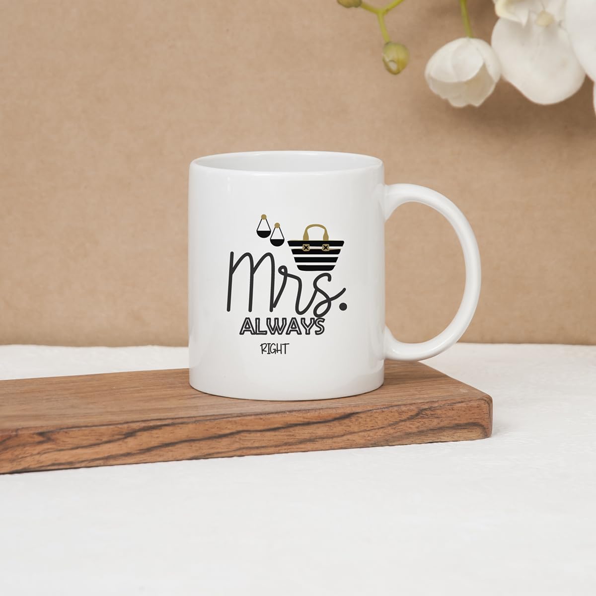 Clay Craft Ceramic Cc Mm1 Swiss Rez1 Microwave Safe Coffee Mug with Good Morning Quote, 300 ML